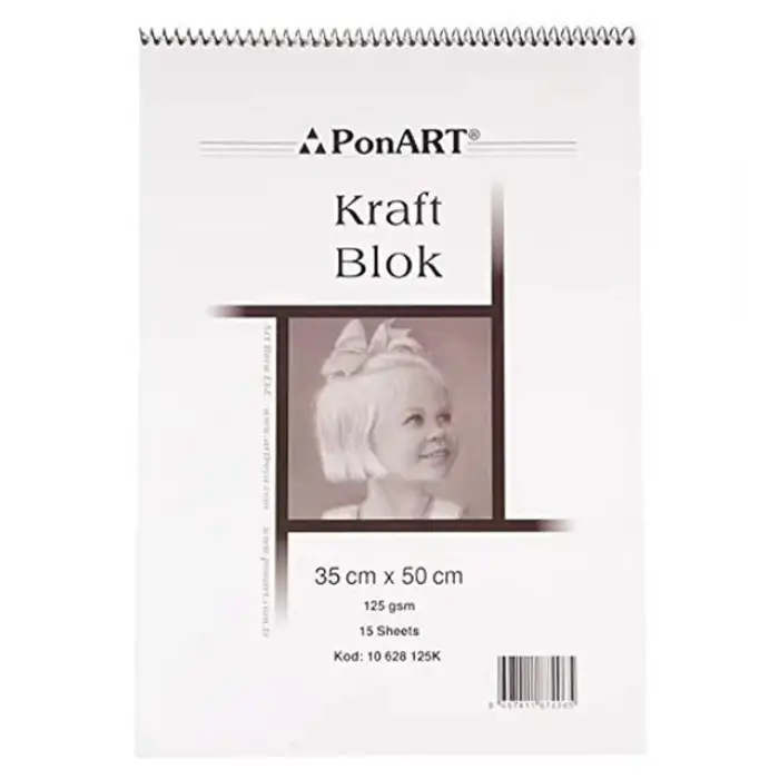 PONART Kraft Blok125Gr 35x50 15 Sayfa