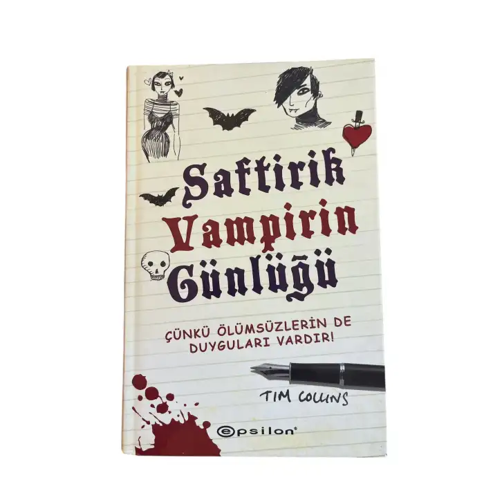 Saftirik Vampirin Günlüğü Tim Collins Epsilon Yayınevi (Sert Kapak- Orjinal Bandrollü)