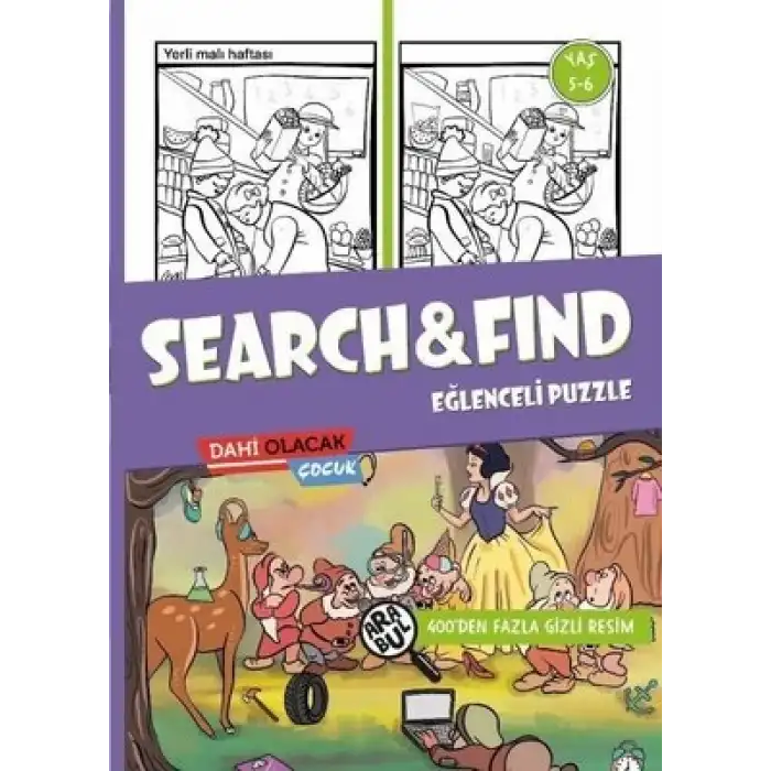 SEARCH AND FIND EGLENCE PUZZLE 5-6 YAS - DAHİ OLACAK ÇOCUK