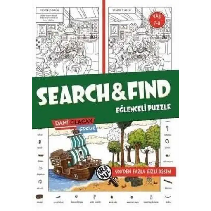 SEARCH AND FIND EGLENCE PUZZLE 7-8 YAS - DAHİ OLACAK ÇOCUK