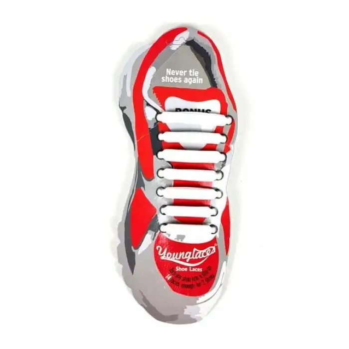 SİLİKON AYAKKABI BAĞCIĞI BEYAZ- ARTIK AYAKKABI BAĞLAMAK YOK