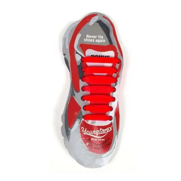 SİLİKON AYAKKABI BAĞCIĞI NEON TURUNCU ARTIK AYAKKABI BAĞLAMAK YOK