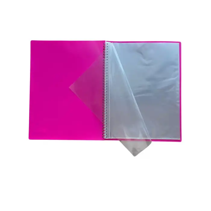 Spiralli Sunum Dosyası 20 Yaprak, Pembe