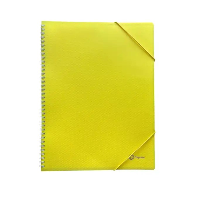 Spiralli Sunum Dosyası 20 Yaprak, Sarı