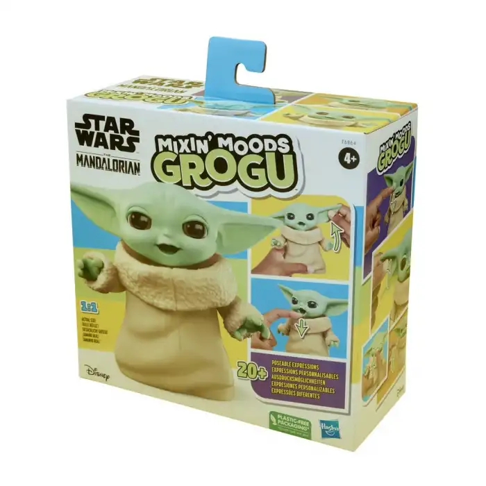 Star Wars Mixin Moods Grogu, 12,5cm Uzunluğunda Baby Yoda Figür F6864