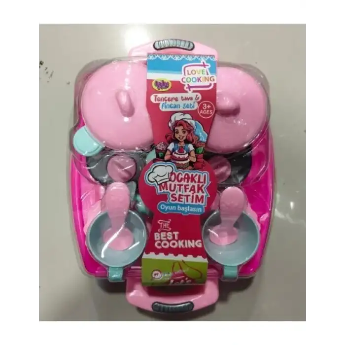 Tepsili ve Ocaklı Mutfak Setim - (Plastik) Tencere -Tava ve Fincan Seti