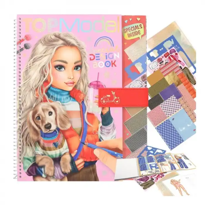 Top Model Mıknatıslı Kapak Kumaş Desenli Kağıtlarla Tasarım Defteri 412725