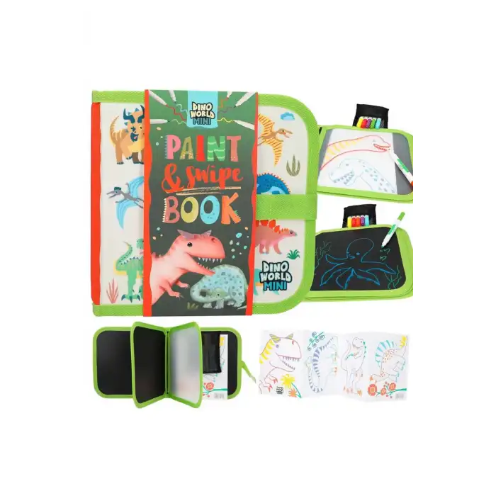 TopModel Dino World Paint & Swipe Book