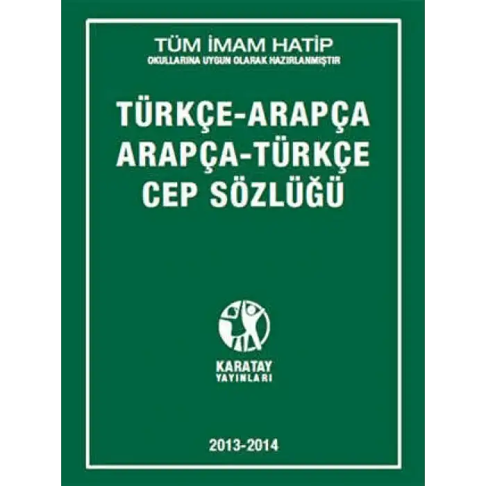 Türkçe Arapça Arapça Türkçe Cep Sözlüğü Karatay Yayınları