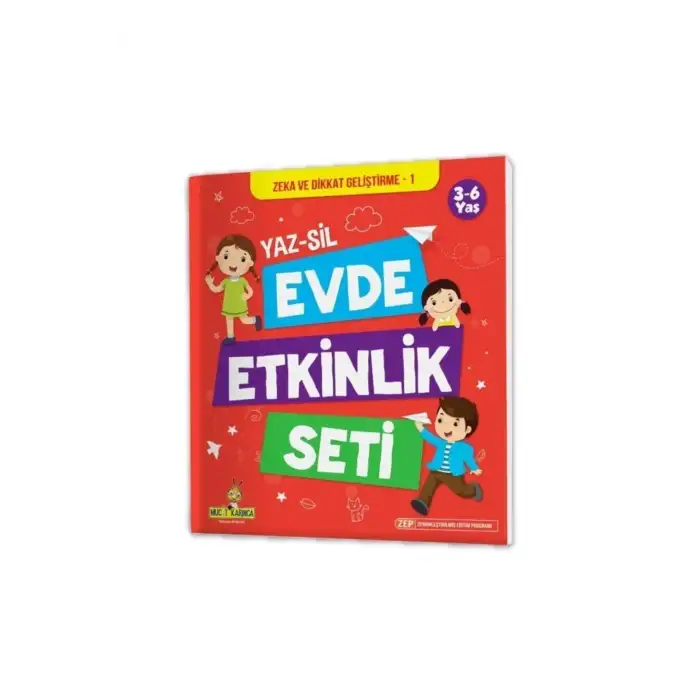 YÜKSELEN ZEKA EVDE ETKİNLİK SETİ YAZ-SİL 3-6 YAŞ