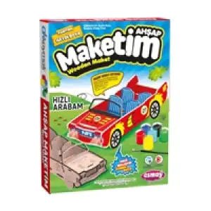 Esmay Ahşap Maket Boyama Hızlı Arabam
