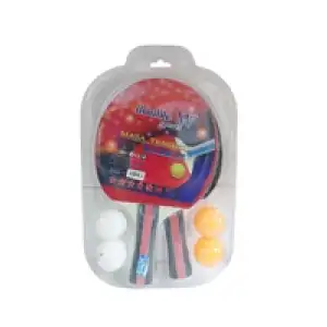 Double W Masa Tenisi Pinpon Raket Seti - 2 Raket- 4 Top