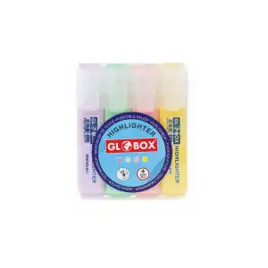 Globox Fosforlu Kalem Pastel Renk 4 Lü