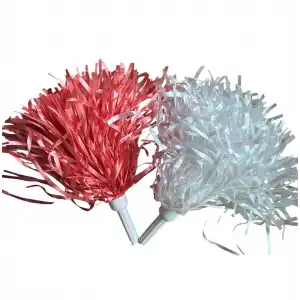 Rafya Pon Pon - Kırmızı -Beyaz Çift - 23 Nisan