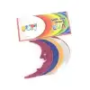Puti Şekilli Simli Sticker Eva (Yapışkanlı) Ay   (7 cm * 2.5 cm)