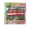 KırkPabuç Ahşap Puzzle Tramvay 20 Parça