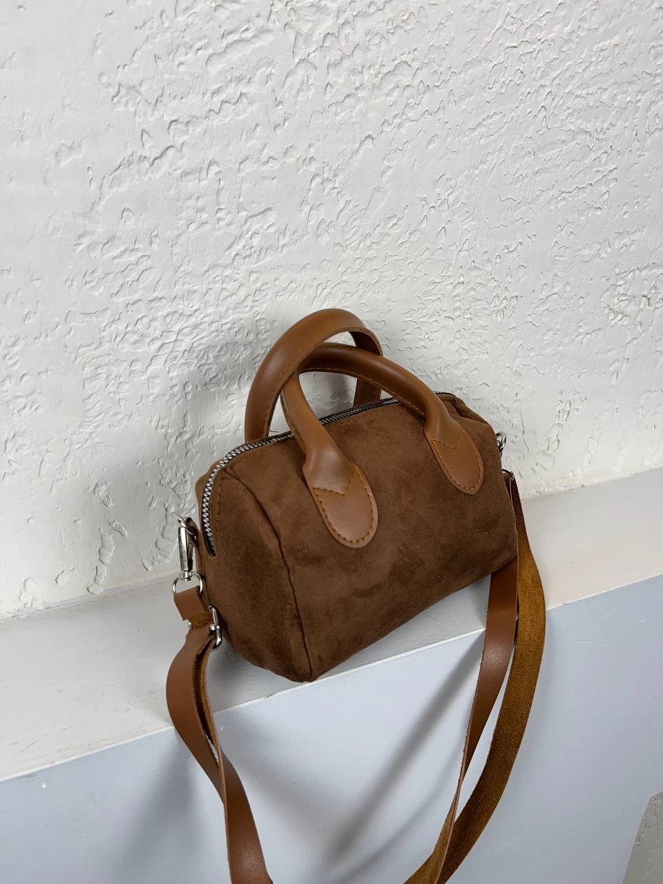 Acı Kahve  Nubuk Mini Çanta CB2028