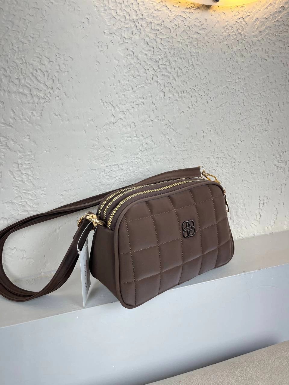 Acı kahve Renk 3 BÖLME YENİ KALİTE KAPİTONE ÇANTA CB0956