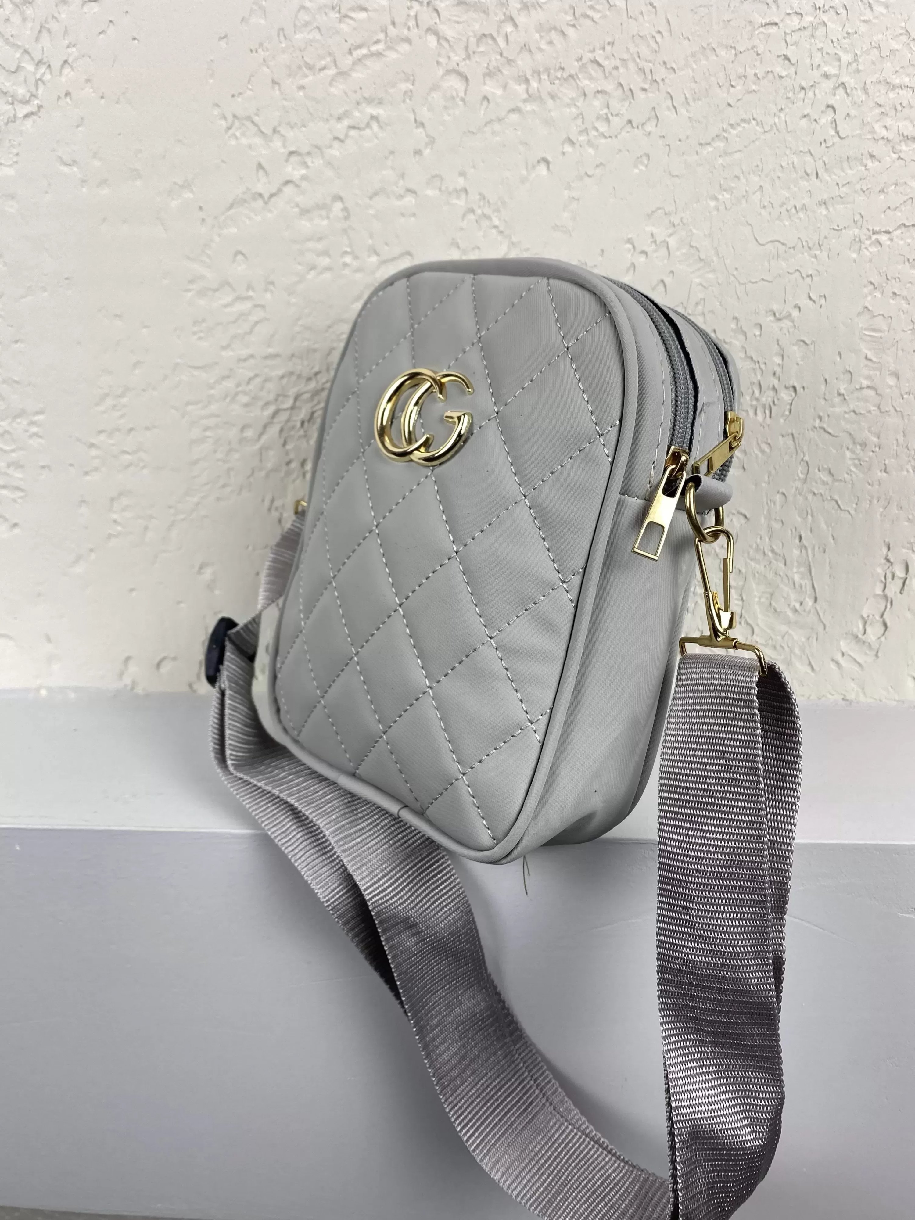 Açık Gri 2 Bölmeli Çanta