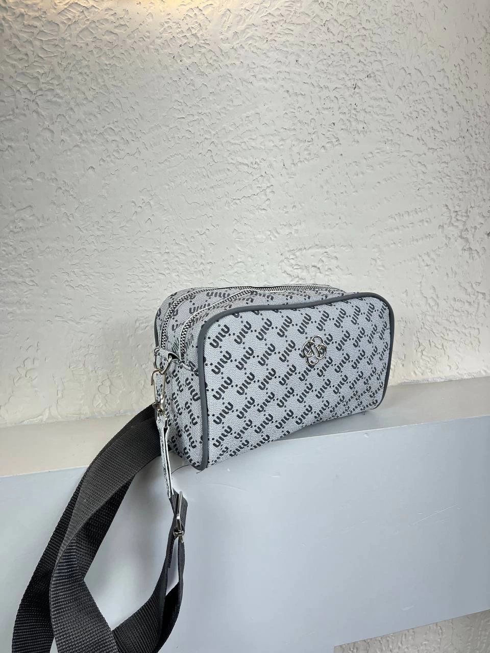 Açık Gri 2 Renk MIO 2 Bölme Çanta CB9813