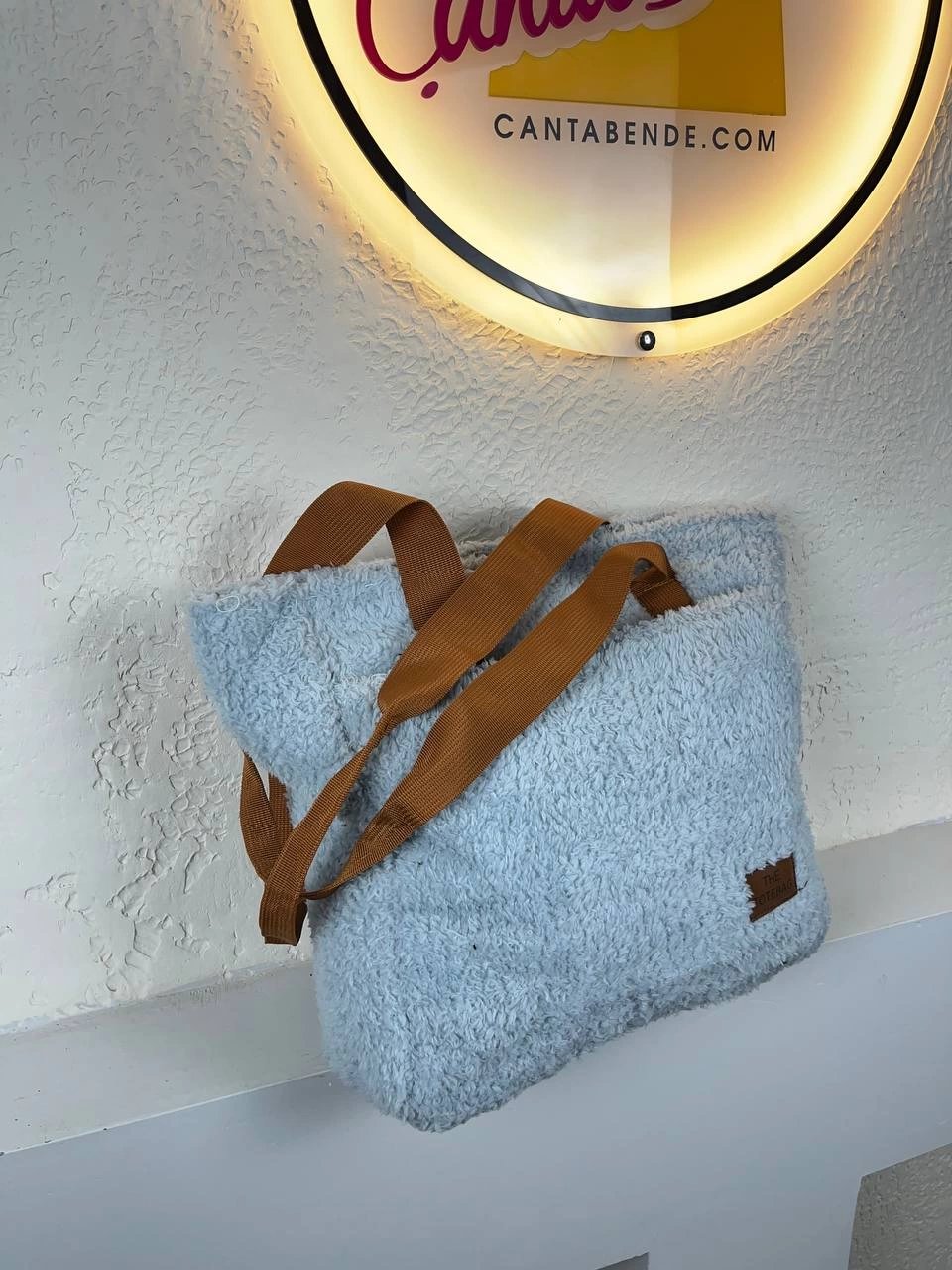 Açık Gri Büyük Kol Peluş Kalite Çanta CB7290