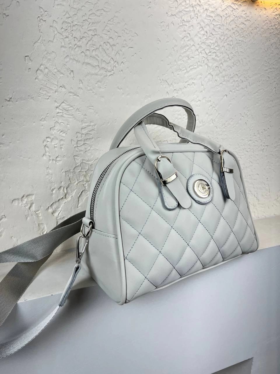 Açık Gri Kapitone Kalite Çanta CB3567