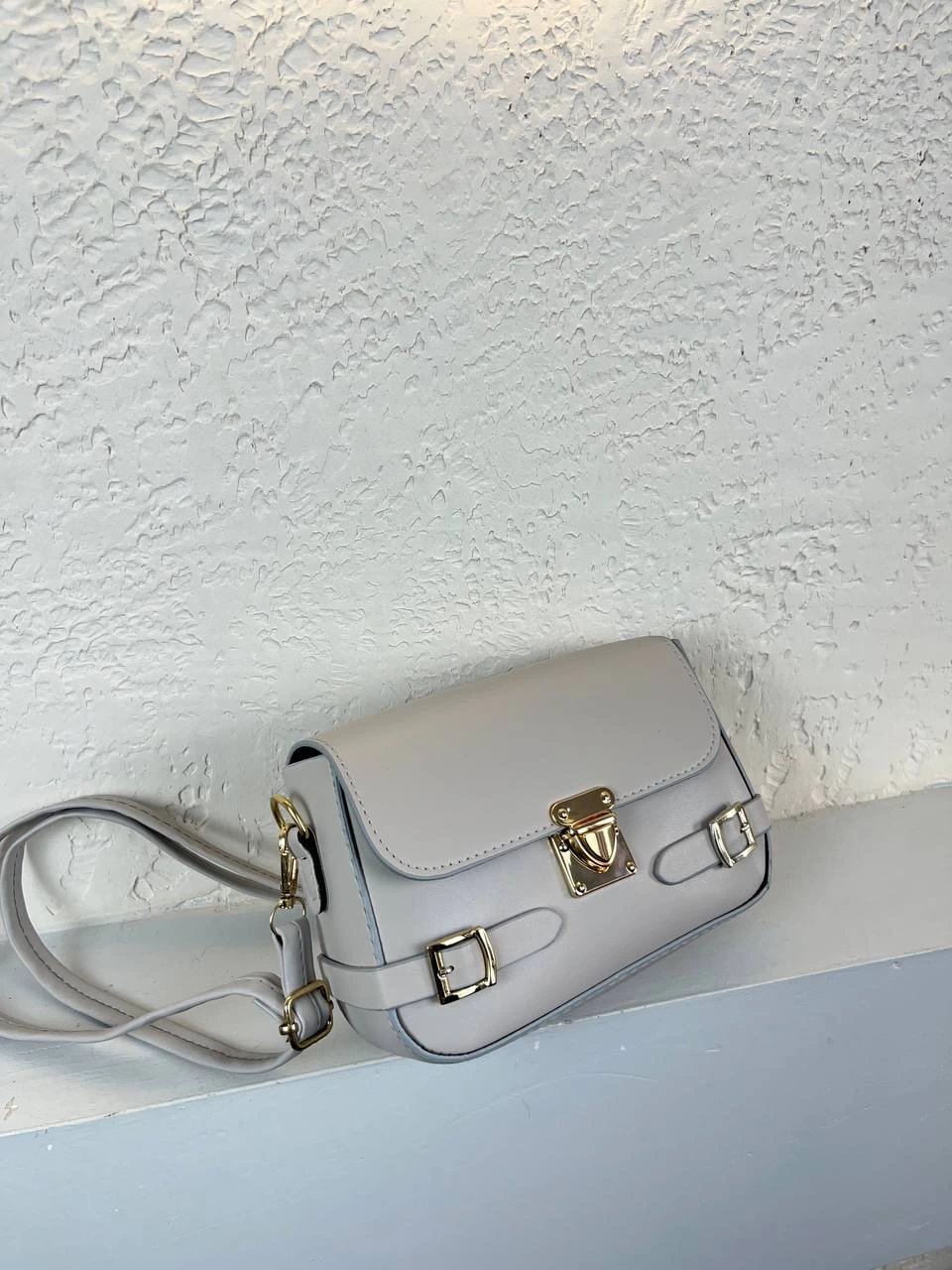 Açık Gri Renk Yandan Kemerli YENİ Çanta CB8514