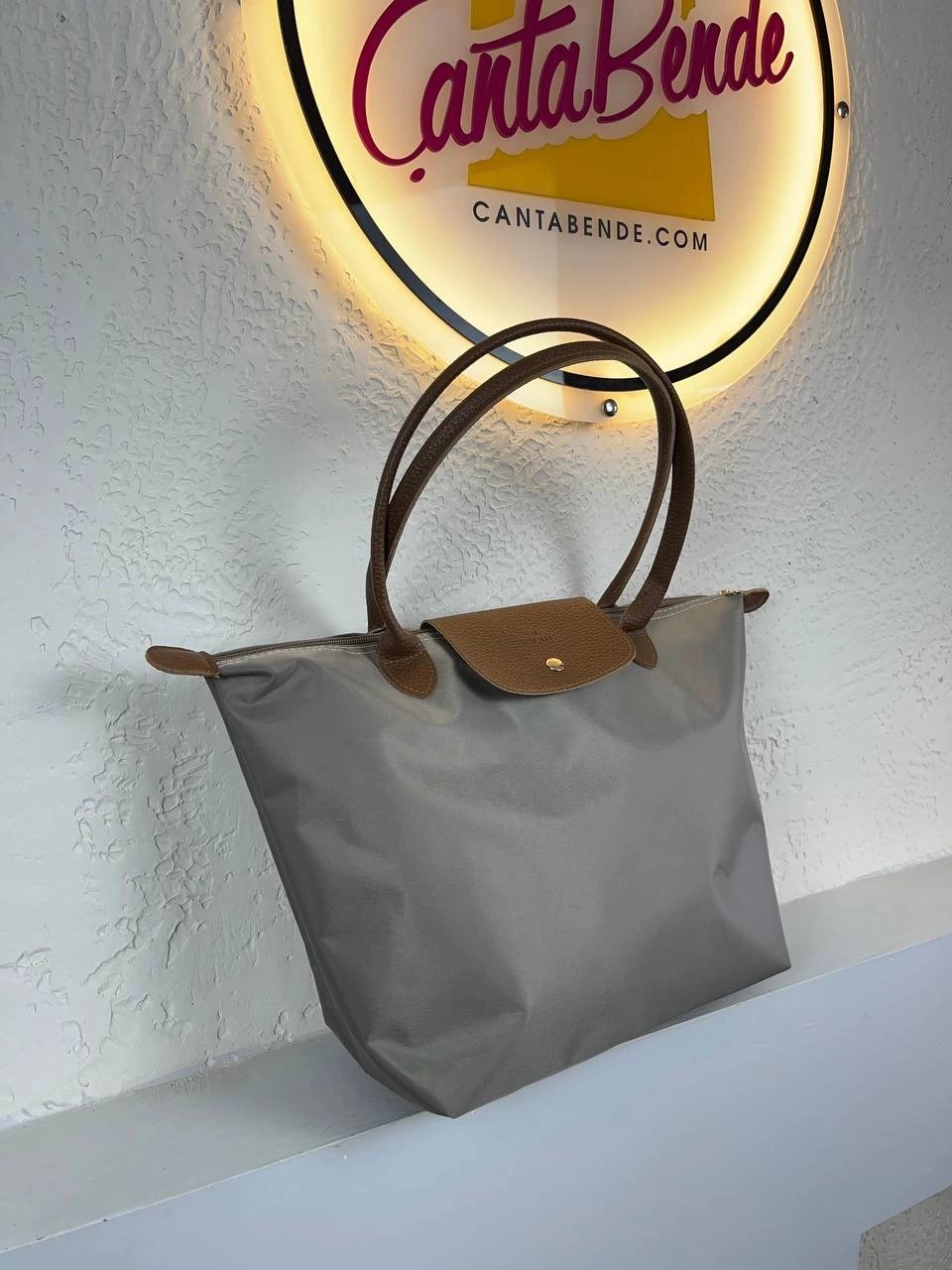 Açık Gri Saten Kol Çanta YENİSİ CB9072