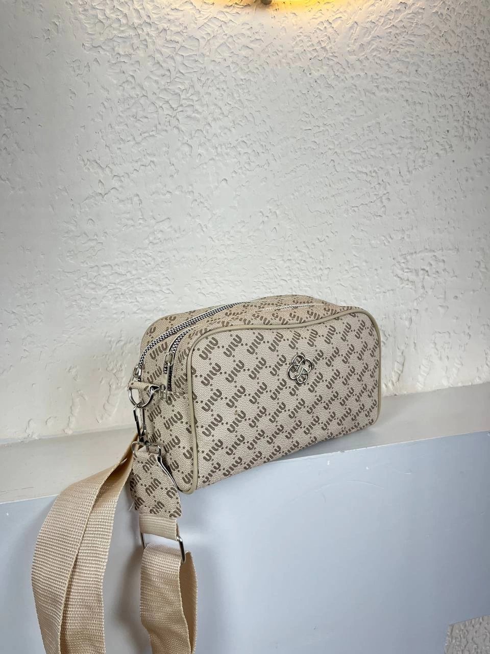 Açık Vizon 2 Renk MIO 2 Bölme Çanta CB9813