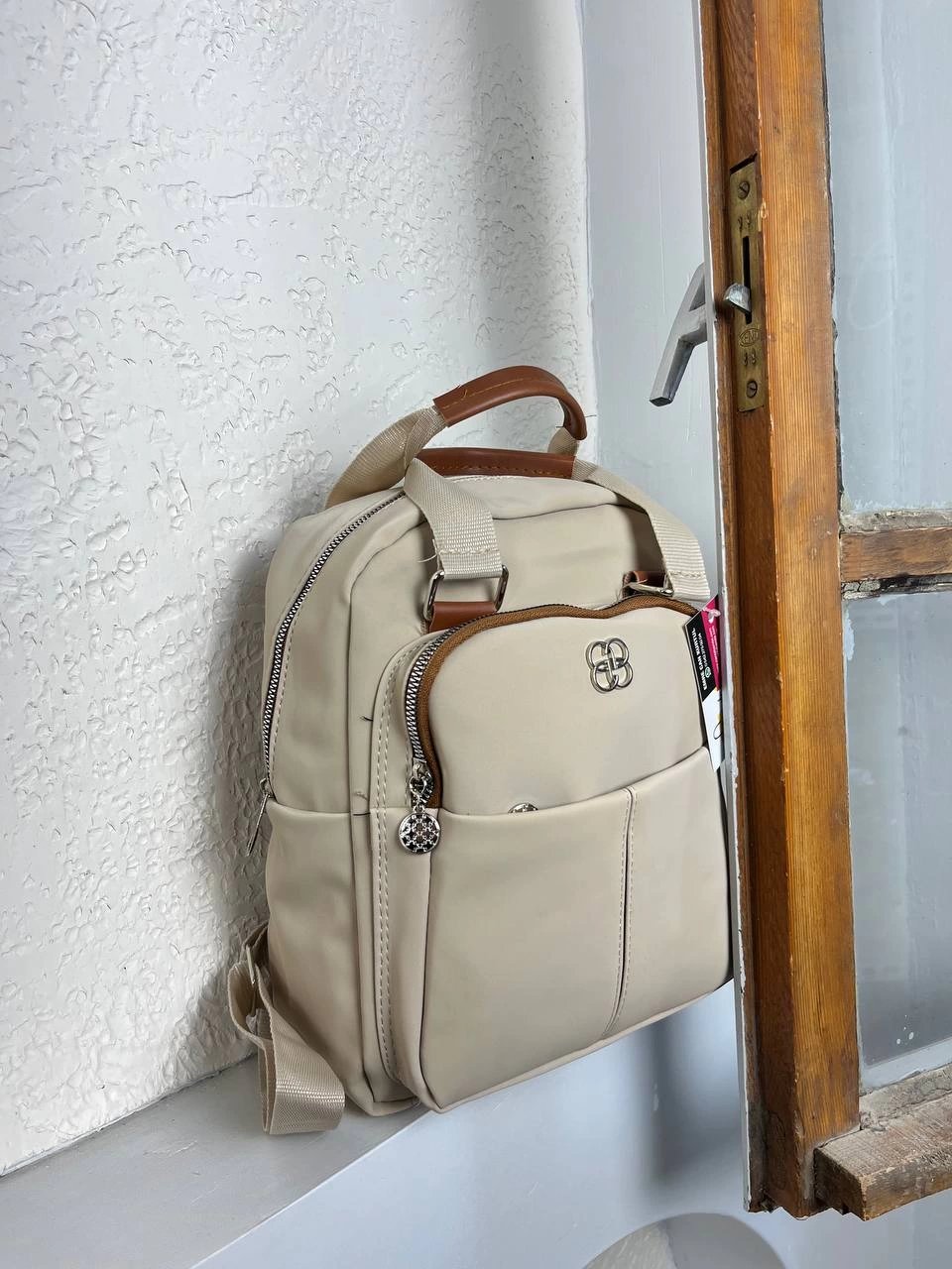 Açık Vizon KALİTE 3 BÖLME Sırt Çanta CB3074