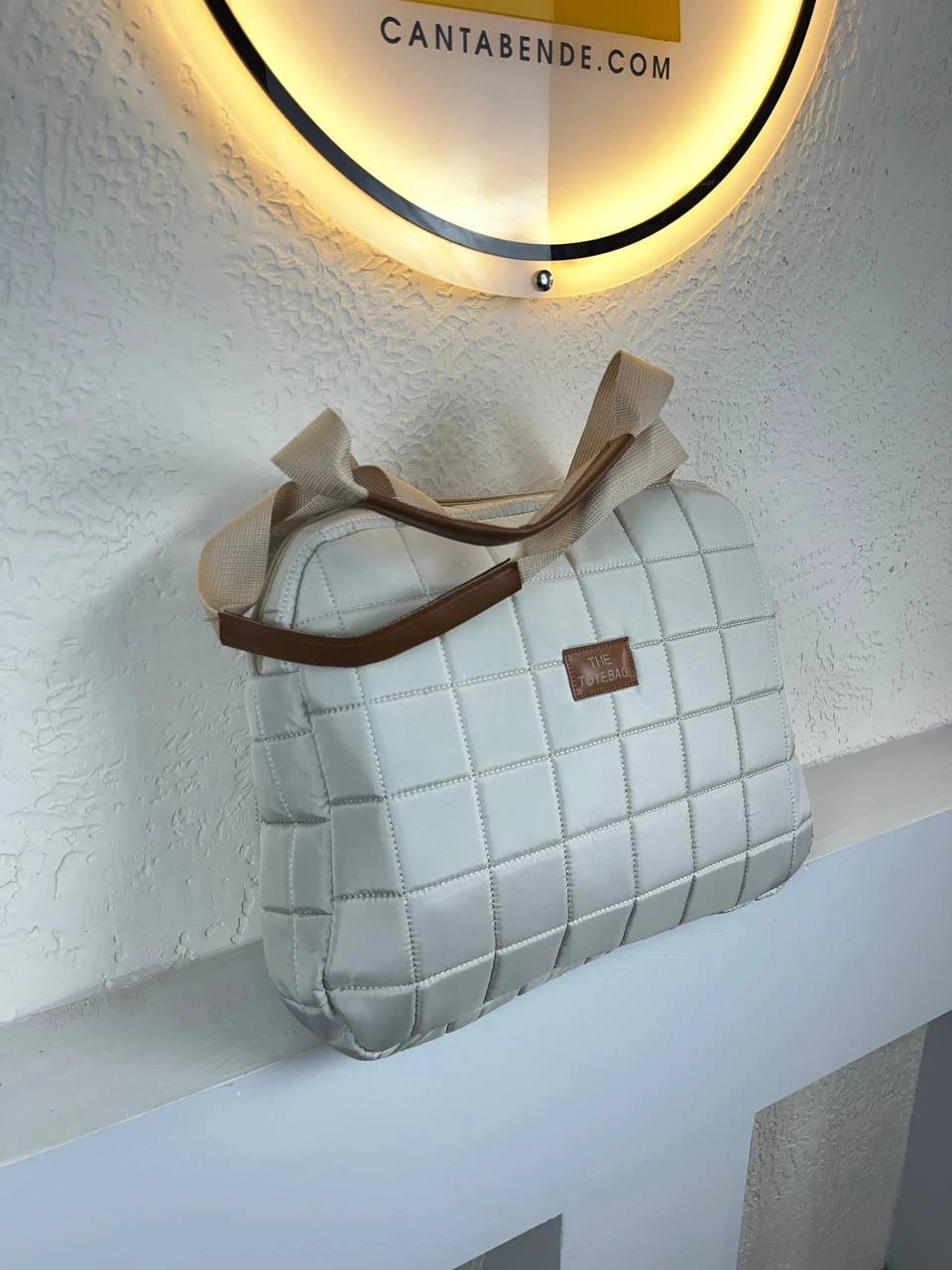 Açık Vizon OVAL Paraşüt YENİ Kol Çanta CB3674