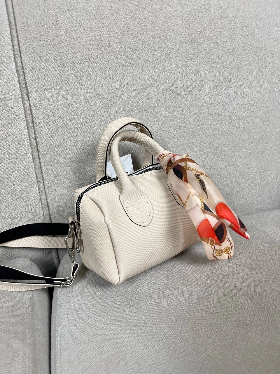 Açık Vizon Renk Mini Boy Fularlı Lakos Çanta CB68735