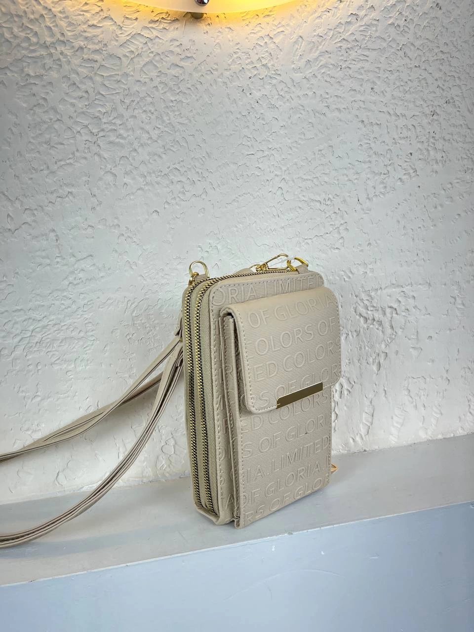 Açık Vizon Renk Telefonluk 3 Bölme Çanta CB1621