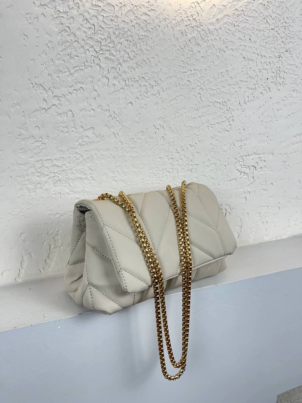 Açık Vizon Renk YENİ Kapitone Çanta CB3941