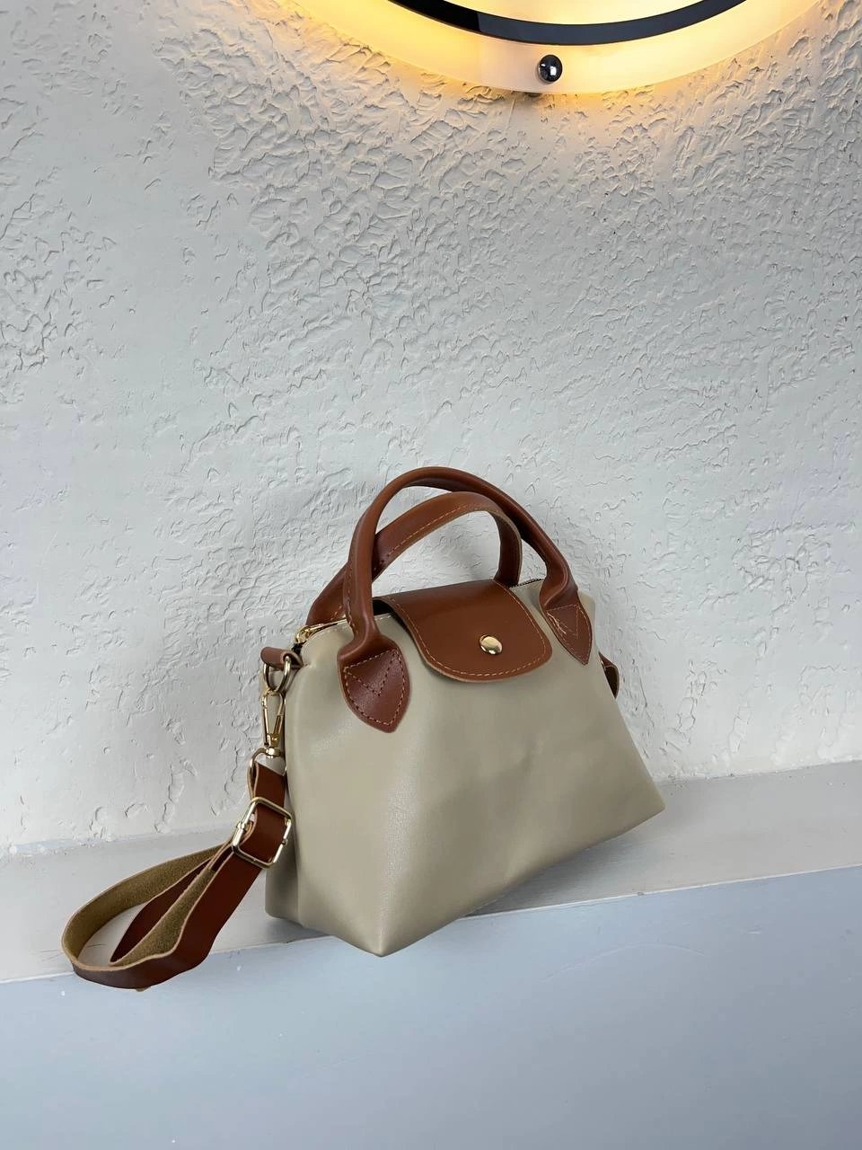 Açık Vizon Taba Sap Çanta CB5239