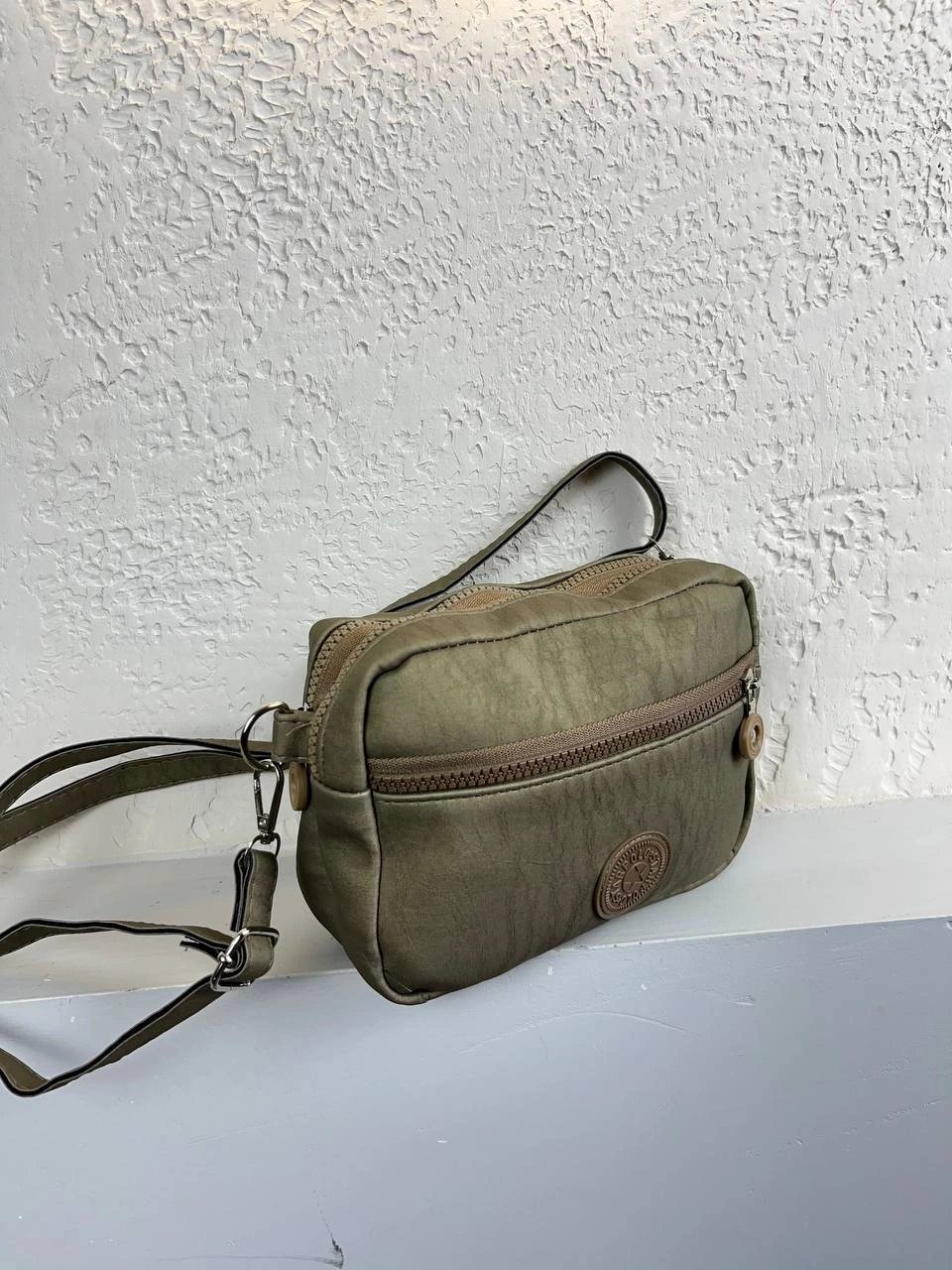 Açık Yeşil 3 Bölme Krinkıl Çanta CB1468