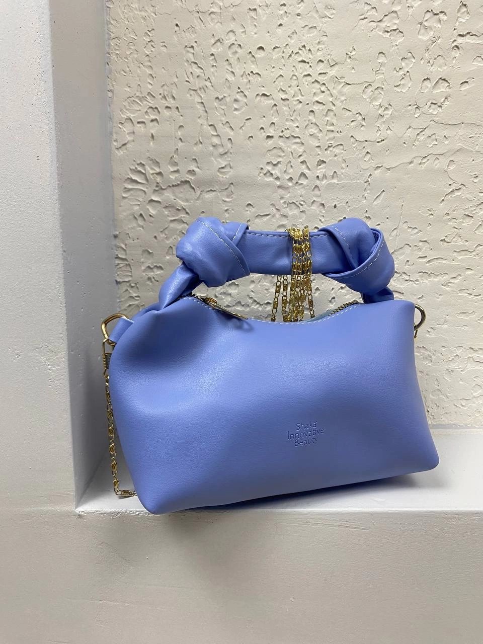 Bebe mavi Renk Mini Boy Zincirli Çanta