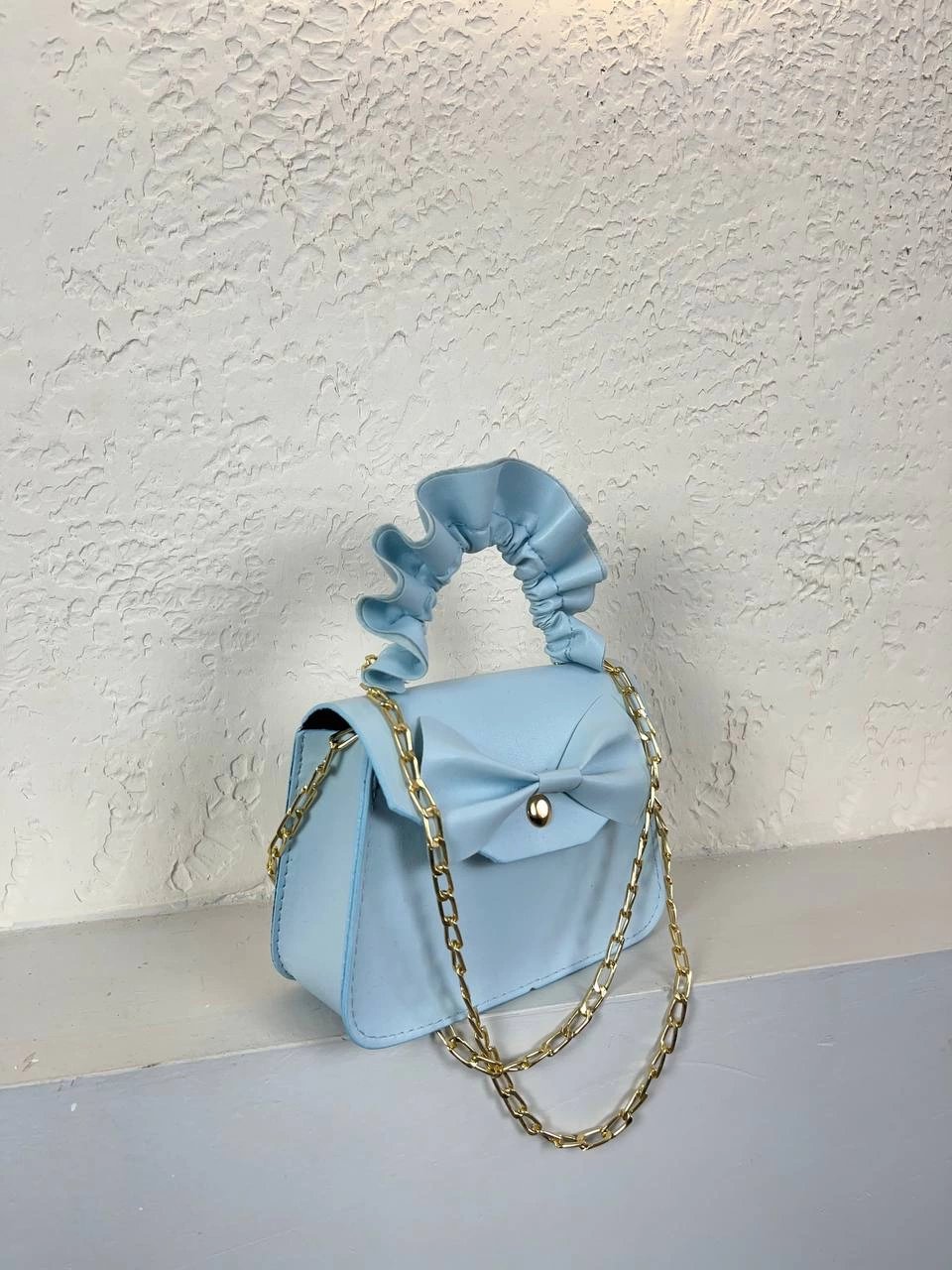 Bebe Mavi Renk Papyon Mini Çanta CB2760