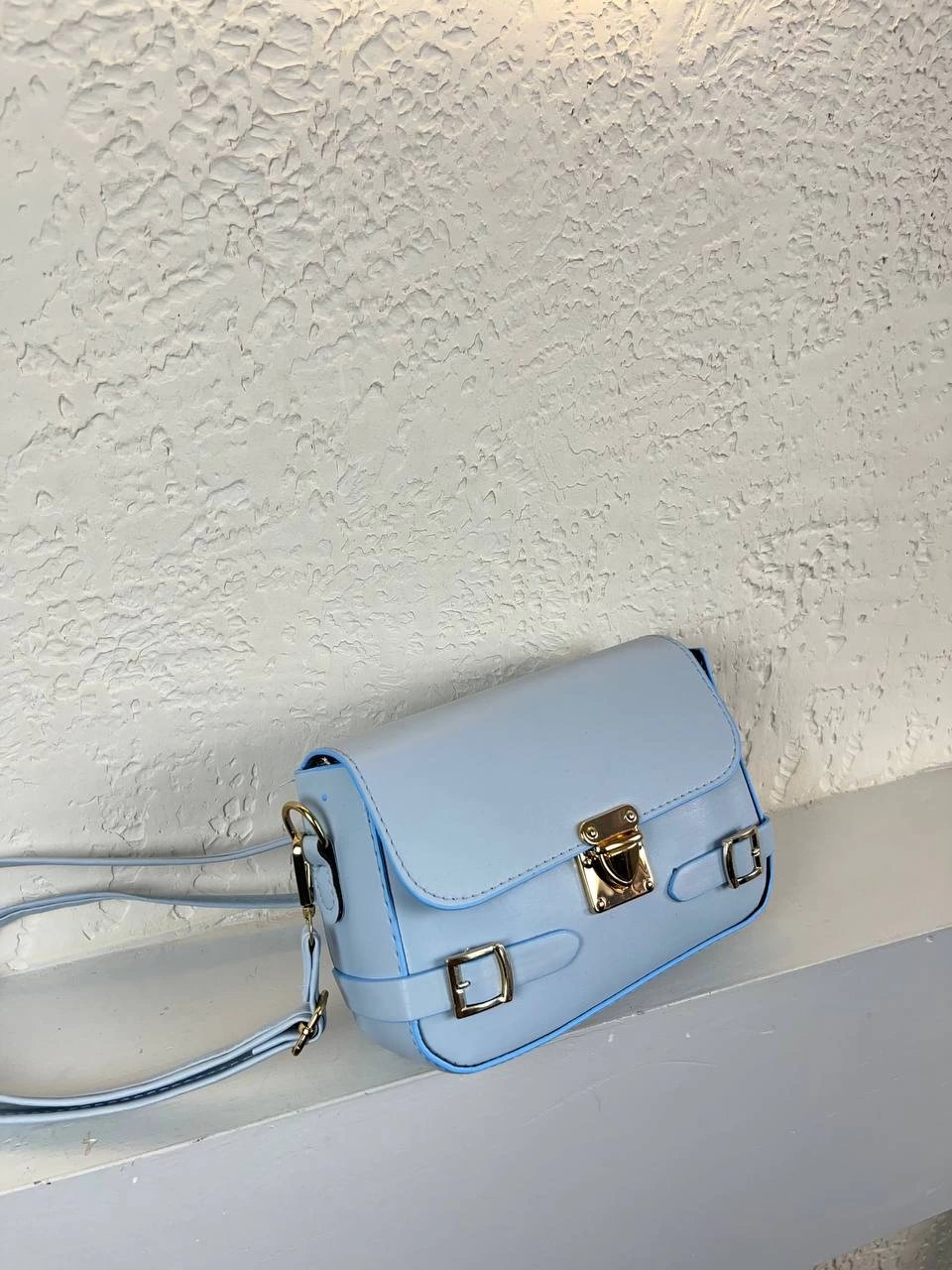 Bebe Mavi Renk Yandan Kemerli YENİ Çanta CB8514