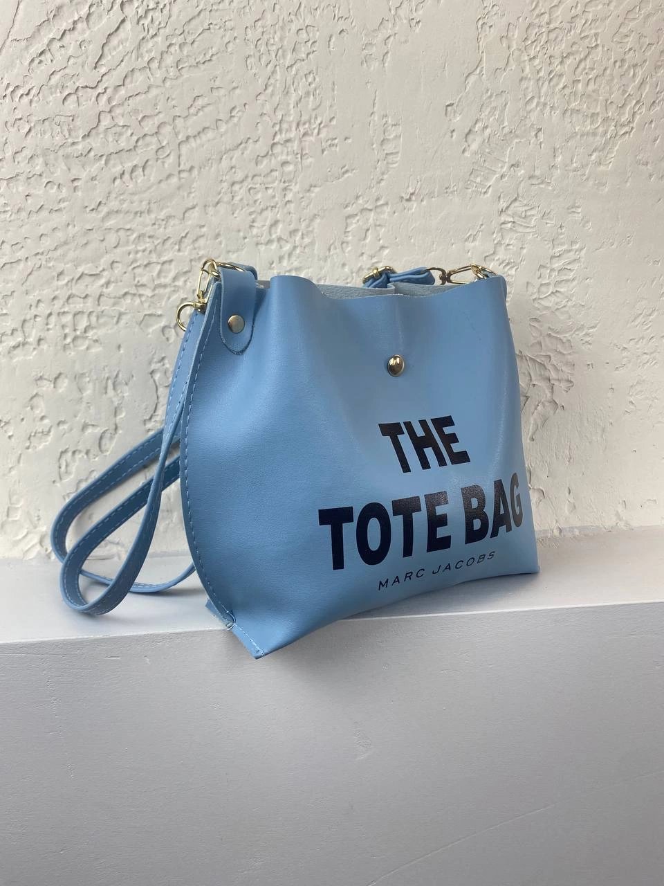 Bebe mavi Renk Yumuşak Deri Çapraz Çanta