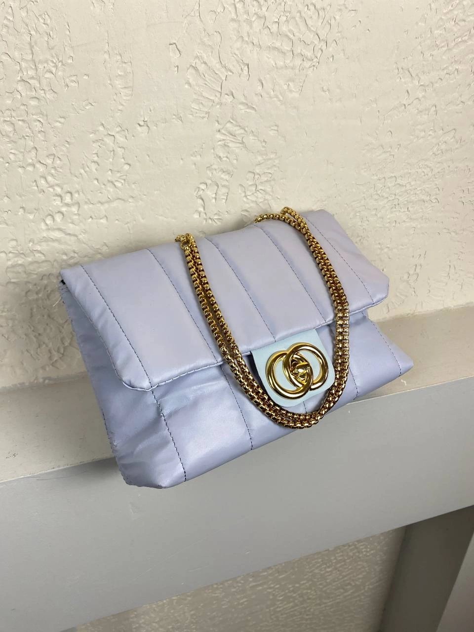 Bebe Mavi Renk Zincirli Kol Çanta