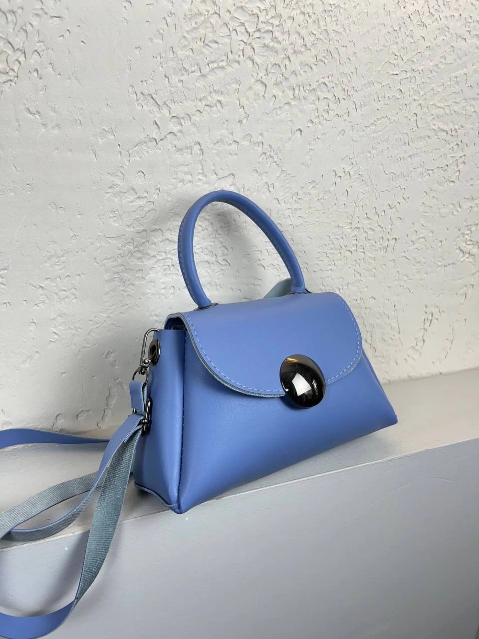 Bebe Mavi Yumuşak Deri Çanta CB7800