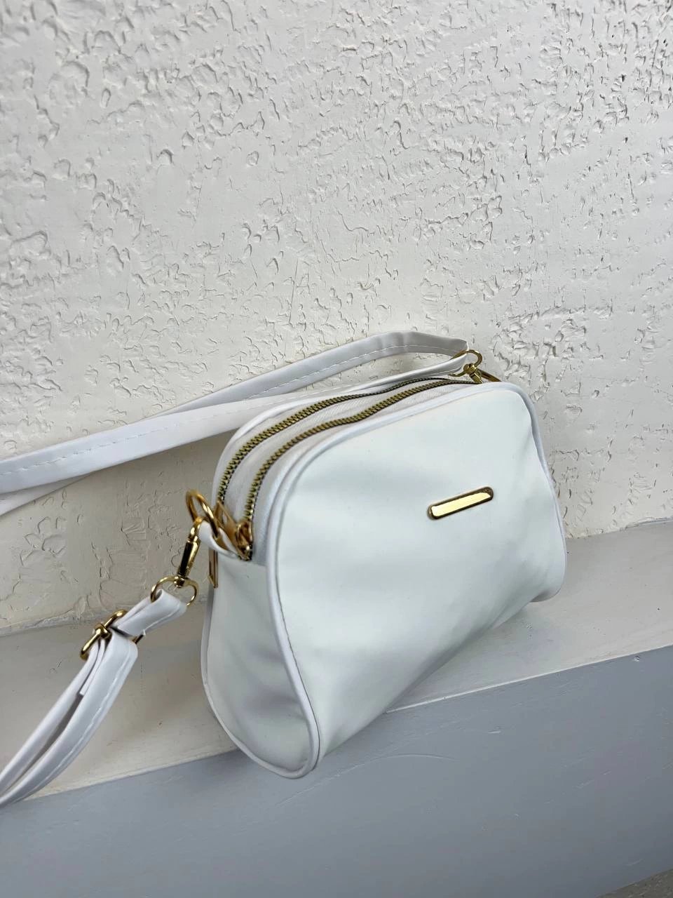 Beyaz 2 Bölme Çapraz Çanta CB6374