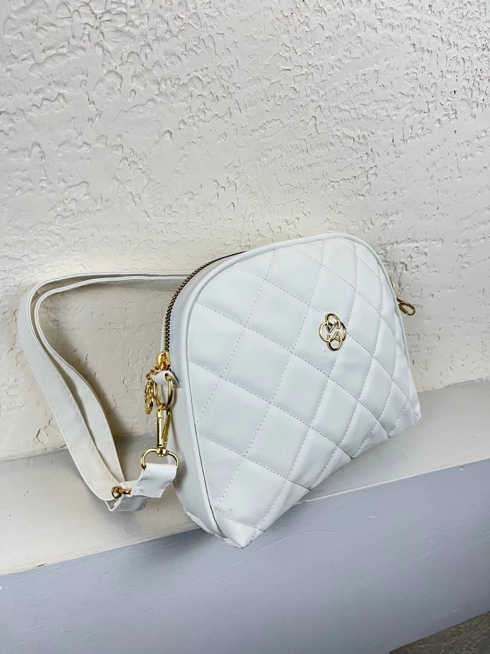 Beyaz Kalite Kapitone Çanta CB9651