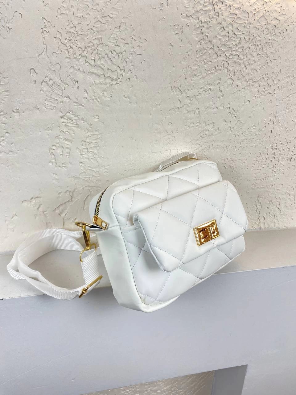 Beyaz Kapitone Kampanyalı Çanta CB26613