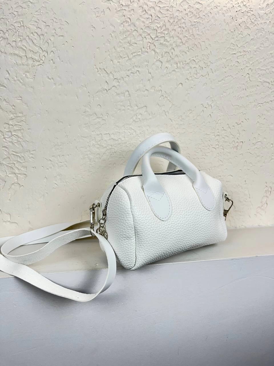 Beyaz Mini Boy Çapraz Çanta CB5622