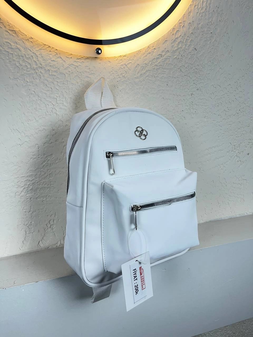 Beyaz Renk 3 Bölme Kalite Sırt Çanta CB9310