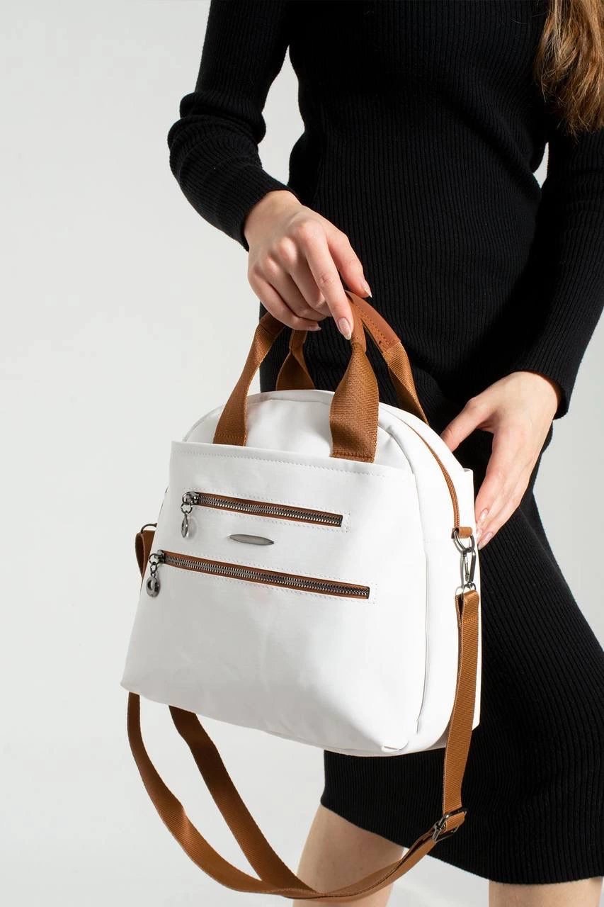 Beyaz Renk 4 Bölme Kalite Çanta CB6611