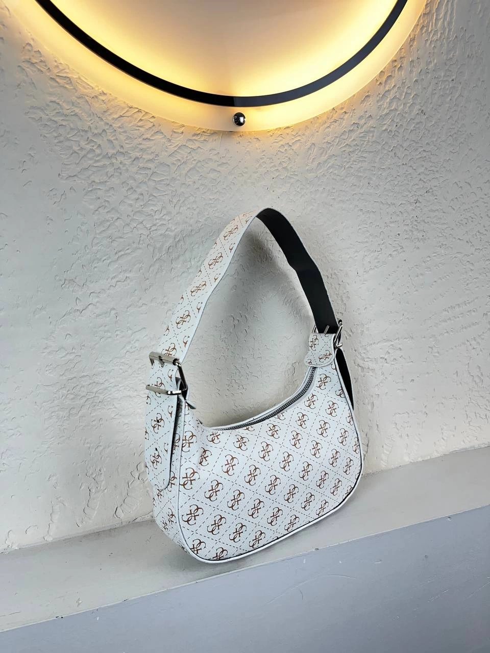 Beyaz Renk Baget Çanta CB8134