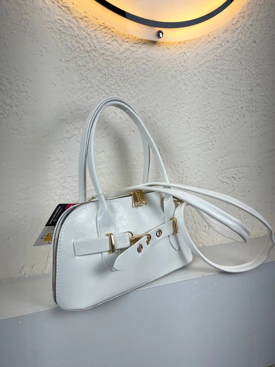 Beyaz Renk Kalite ÖNÜ TOKA Detay Çanta CB1296